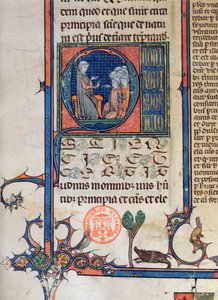 Ms 870 fo.5 Iskolai jelenet, 1494 alkotó: French School