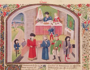 Ms 927 Fol.52v Tékozatlanság, szabadelvűség és kapzsiság, Arisztotelész (Kr.e. 384-322) Etika, politika és közgazdaságtan c. alkotó: French School