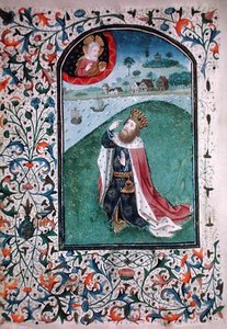 Ms Gen 288 f.131v Vision, c.1460 (vellum) alkotó: French School
