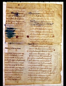 Ms Lat 12832 Fol.A Karoling tulajdonjogok jegyzéke, a Saint-Germain-des-Pres-i Irminon apát poliptichonjából alkotó: French School