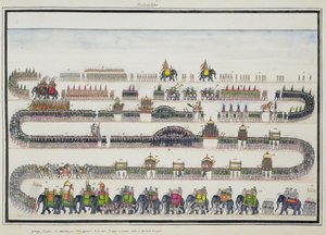 Muharram Ceremony, Faizabad, 1772, The Gentil Album, 1774-ben megjelent alkotó: French School