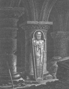 Henrik (1553-1610), francia király múmiáját a forradalmárok exhumálták a Saint-Denis-bazilikában, 1793. október 14-25. alkotó: French School