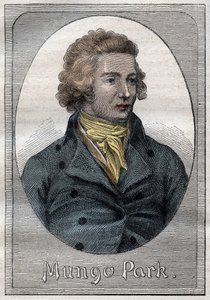 Mungo Park, skót felfedező - Mungo Park portréja (1771-1806), skót felfedező - illusztráció a „18. századi nagy tengerészek” című filmből alkotó: French School