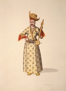 Zenész, oszmán kor, 18. század harmadik negyede (wc papíron) alkotó: French School