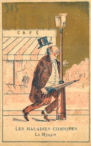 Rövidlátás (chromolitho) alkotó: French School