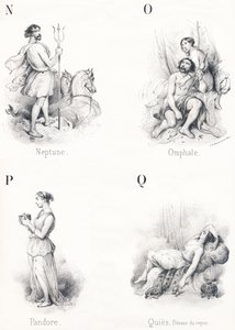 N O P Q: Neptunusz, Omphal, Pandora, Rest alkotó: French School