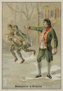 Bonaparte Napóleon a franciaországi Brienne-le-Chateau katonai iskolájában alkotó: French School
