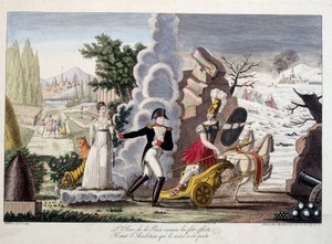 I. Napóleon háború és béke között, 1815 körül - Napóleon háború és béke között - A béke olajbogyóját hiába kínálták neki, követi azt az ambíciót, amely a vesztébe vezette - a Napóleon 1er-ben, egy hamis karikatúragyűjteményben alkotó: French School