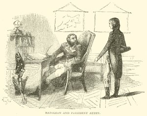 Napóleon és Aubry elnök (metszet) alkotó: French School