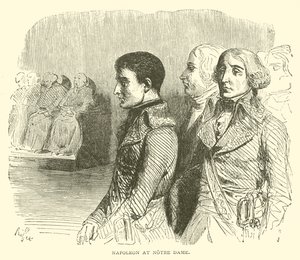 Napóleon a Notre Dame-ban (metszet) alkotó: French School