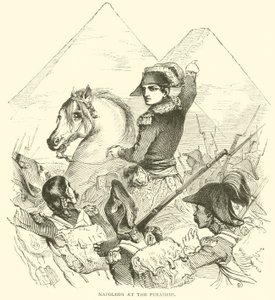 Napóleon a piramisoknál (metszet) alkotó: French School