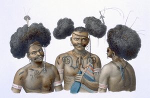 Új-Guinea bennszülöttei, 1826 alkotó: French School