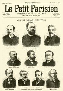 A francia kormány új miniszterei (metszet) alkotó: French School