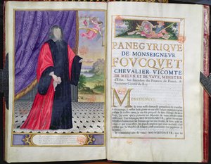 Nicolas Fouquet (1615-80) illusztrációja Puget de la Serre Századunk jeles embereinek panegyricáiból, 1655 alkotó: French School