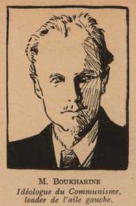 Nyikolaj Buharin, orosz bolsevik forradalmár teoretikus és politikus (litho) alkotó: French School
