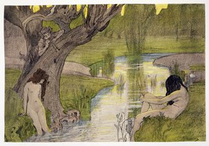 Nymphs Bathing, a LEstampe Moderne, Párizs 1897-99 között