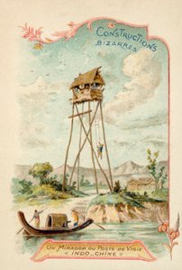 Kilátó, Indokína (chromolitho) alkotó: French School