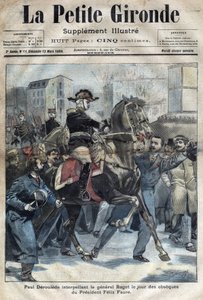 Felix Faure obsequeseinek napján Paul Deroulede február 23-án megpróbálta kiképezni Roget tábornokot a kormány ellen. alkotó: French School