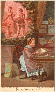 Ortográfia (chromolitho) alkotó: French School