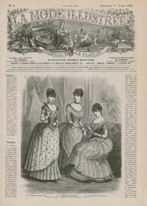 Oldal a La Mode Illustree-ből, 1885 alkotó: French School
