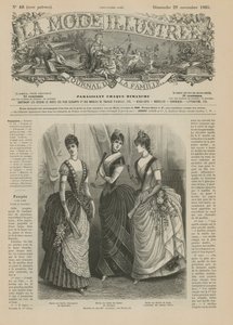 Oldal a La Mode Illustree-ből, 1885 alkotó: French School