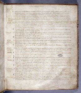 A párizsi parlament tanácsának nyilvántartásából származó oldal, amely Joan of Arc-ot (1412–1431) ábrázolja, 1429. május 10. alkotó: French School