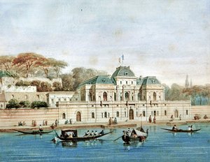 A francia nagykövet palotája Konstantinápolyban (színes litó) alkotó: French School