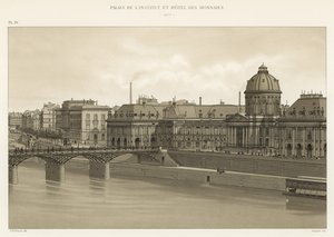 Az Intézet palotája és a Hotel des Monnaies, 1877 alkotó: French School