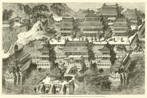 Nyári palota, Fang-hou-ching-king vagy a páratlan helyszín (metszet) alkotó: French School
