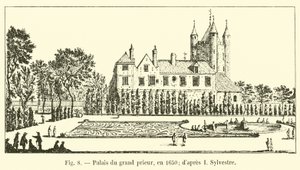 a Grand Prior palotája, 1650-ben; miután én Sylvester
