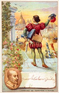 Paolo Veronese Velencébe érkezik alkotó: French School