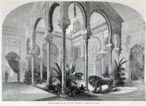 Parc de Montsouris: a palais du Bey belseje Tuniszban az 1867-es világkiállításon. alkotó: French School