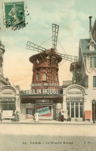 Párizs, Moulin Rouge (színes fénykép) alkotó: French School