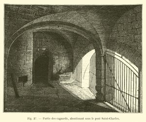 Az elkerülők egy része, a Saint-Charles híd alatt végződve alkotó: French School