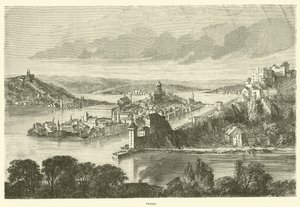 Passau (metszet) alkotó: French School