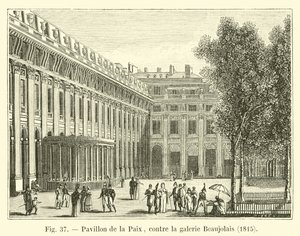 Pavillon de la Paix, a Beaujolais-galéria ellen, 1815 alkotó: French School