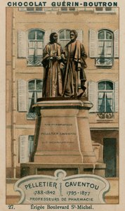 Pelletier, 1788-1842, Caventou, 1795-1877, gyógyszerészprofesszorok, Erigee Boulevard St-Michel alkotó: French School