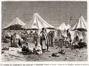 Bűnbánati zarándoklat a szent helyekre 1882. április 25-től június 8-ig (metszet) alkotó: French School