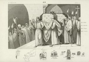 Franciaország III. Fülöp segített vinni apja, IX. Lajos koporsóját alkotó: French School