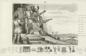 A francia Fülöp 1214-ben, imádkozás után megnyeri a bouvines-i csatát