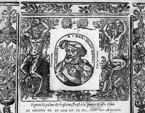 IV. Fülöp, a Bél, medalionba vésett portré alkotó: French School