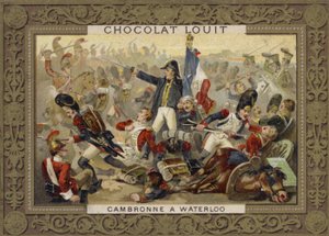 Pierre Cambronne francia tábornok a waterlooi csatában, 1815 alkotó: French School