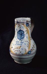 Korsó Vive la Liberte felirattal, 1789 (kerámia) alkotó: French School