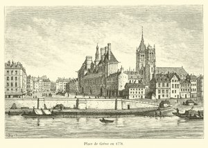 Place de Greve 1778-ban alkotó: French School