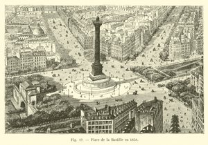 Place de la Bastille 1858-ban alkotó: French School