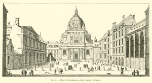 A Place de la Sorbonne 1650-ben, az I. Sylvestre után alkotó: French School