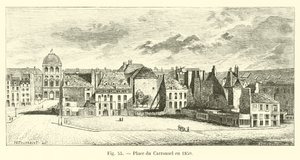 A Place du Carrousel 1850-ben alkotó: French School
