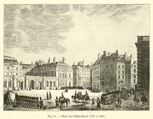 Place du Palais-Royal, 1795-1848 alkotó: French School