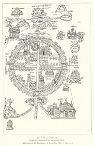 Plan De Jerusalem (metszet) alkotó: French School
