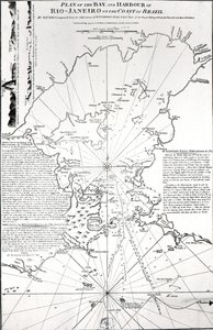 A Rio de Janeiro-i öböl és kikötő terve Brazília partján, 1794 alkotó: French School